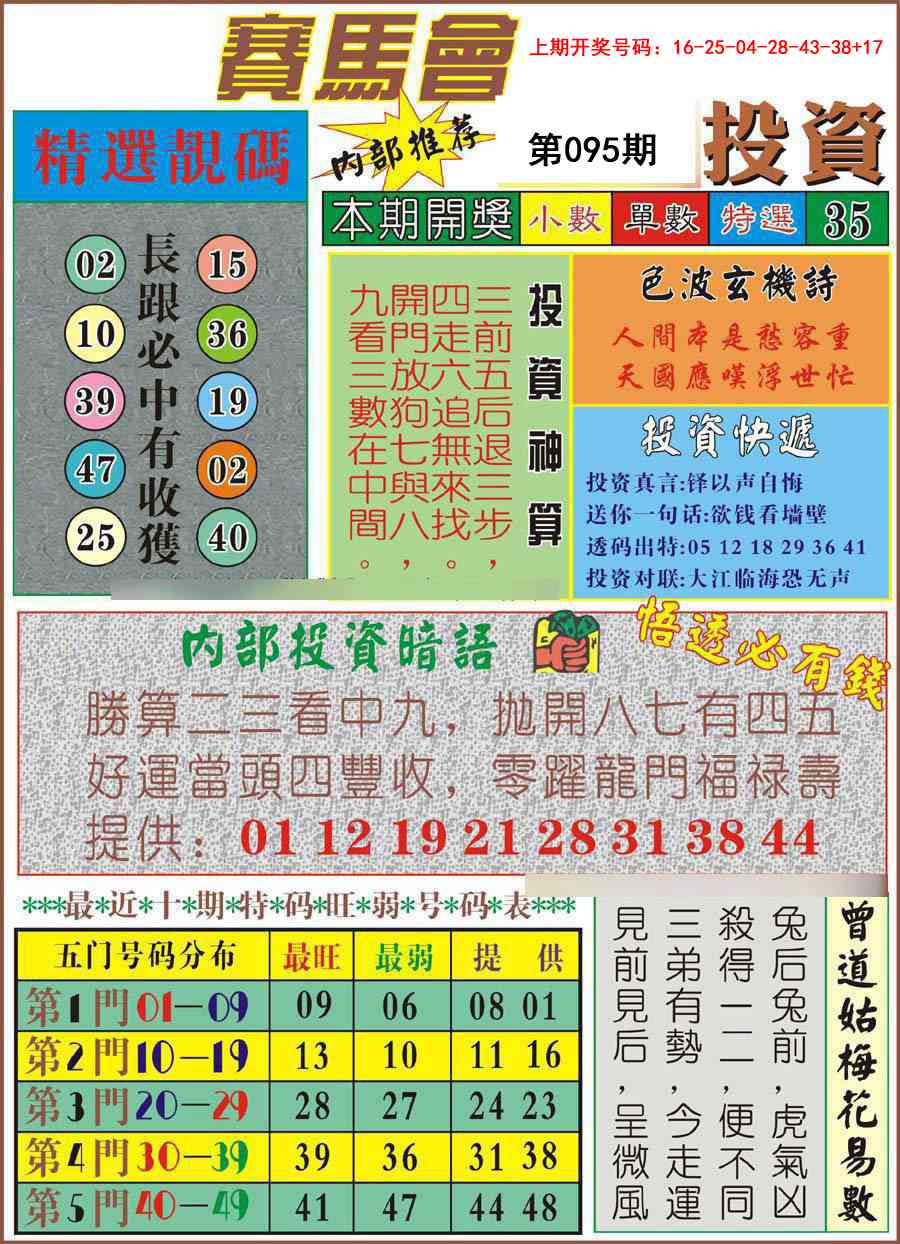 095期马会投资[图]